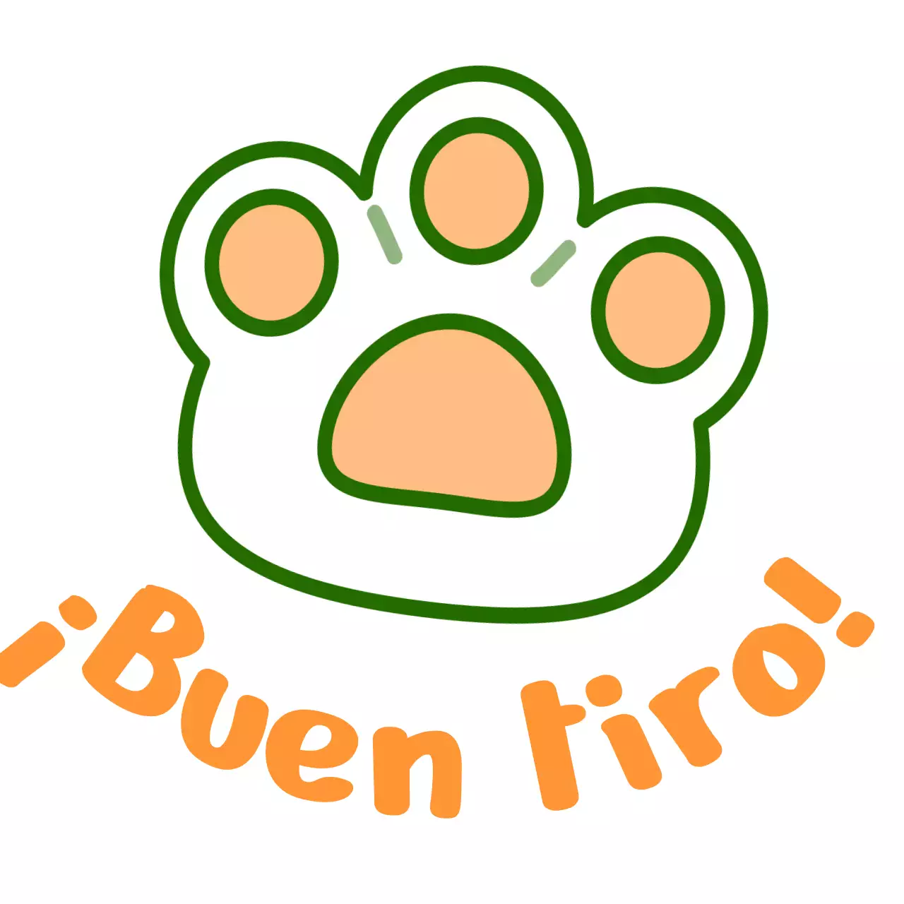 Dedicado a los palos de golf con un simpático concepto de ilustración de oso en verde y naranja