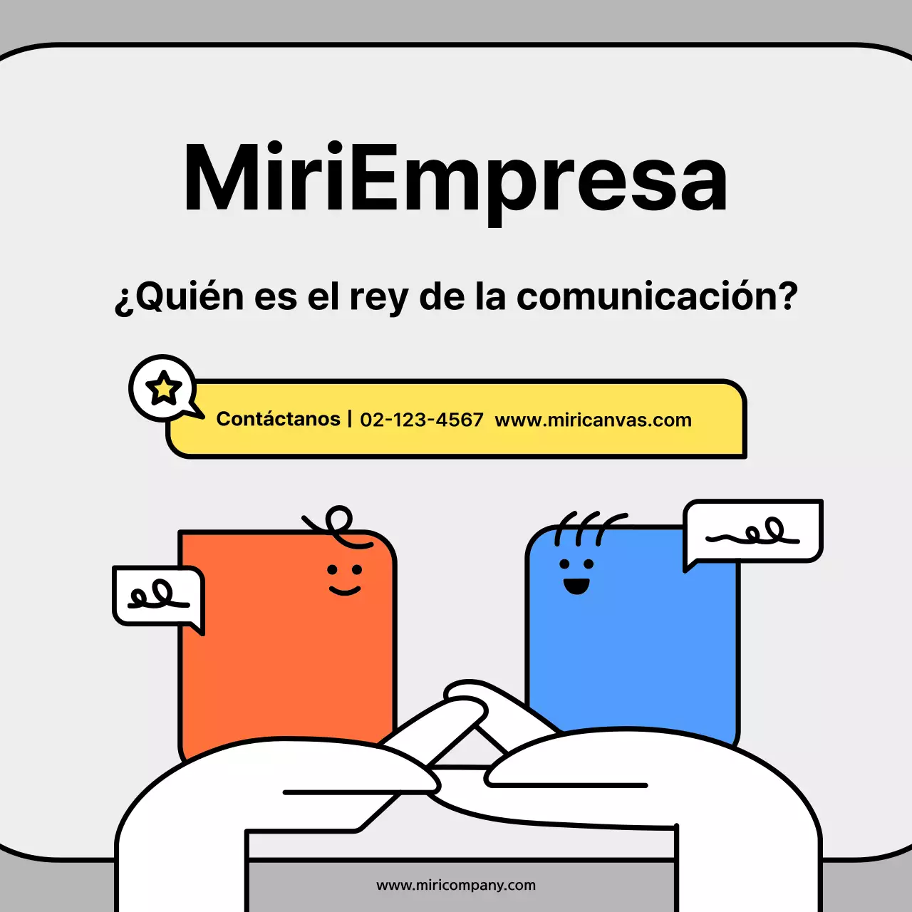 Simpáticas formas de personajes en tarjetas conceptuales naranjas y azulesNoticias Kit