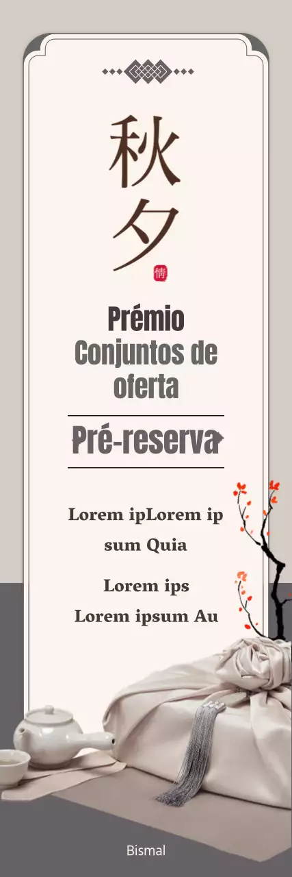 Guia para a pré-reserva de presentes formais Obon em bege