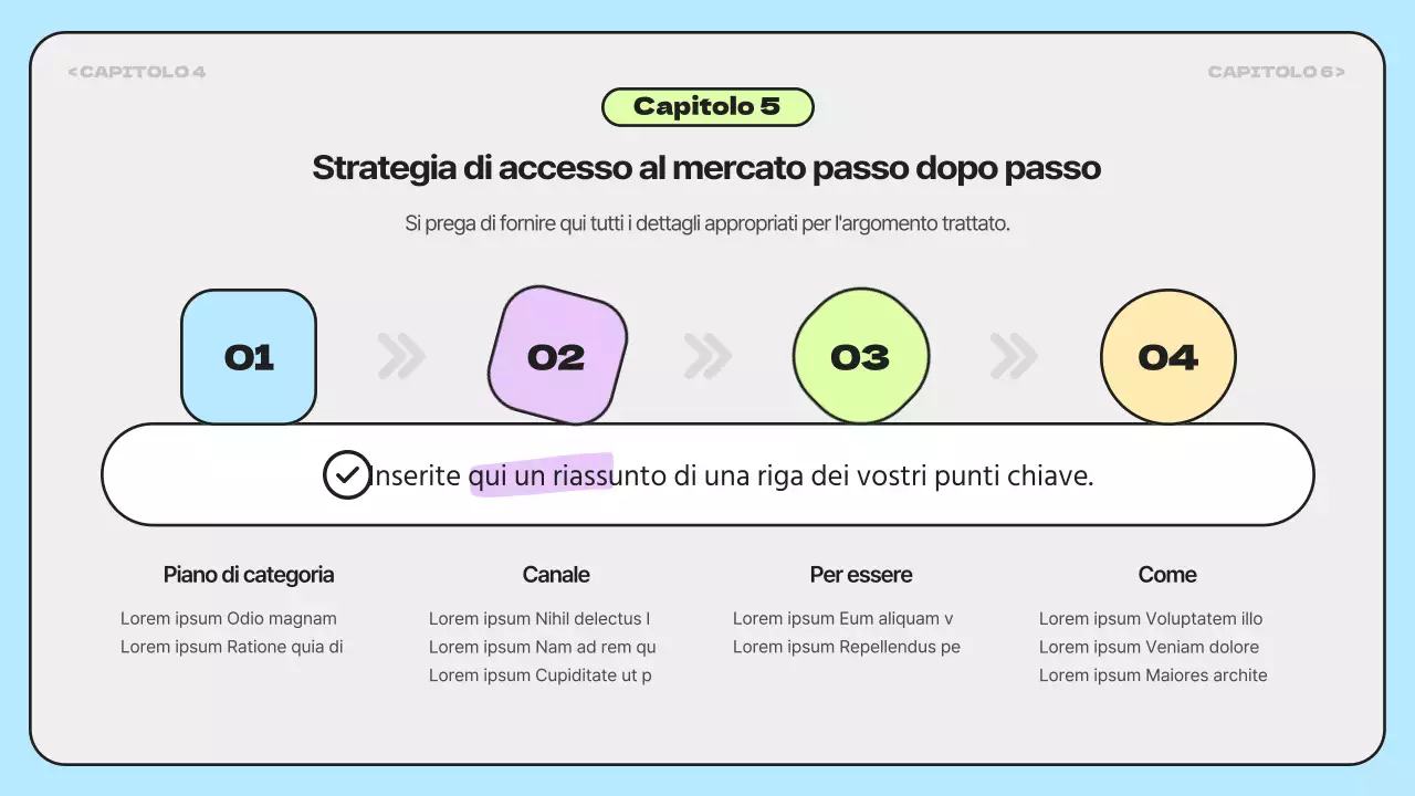 Rapporti di ricerca di mercato semplici e colorati come l'arcobaleno