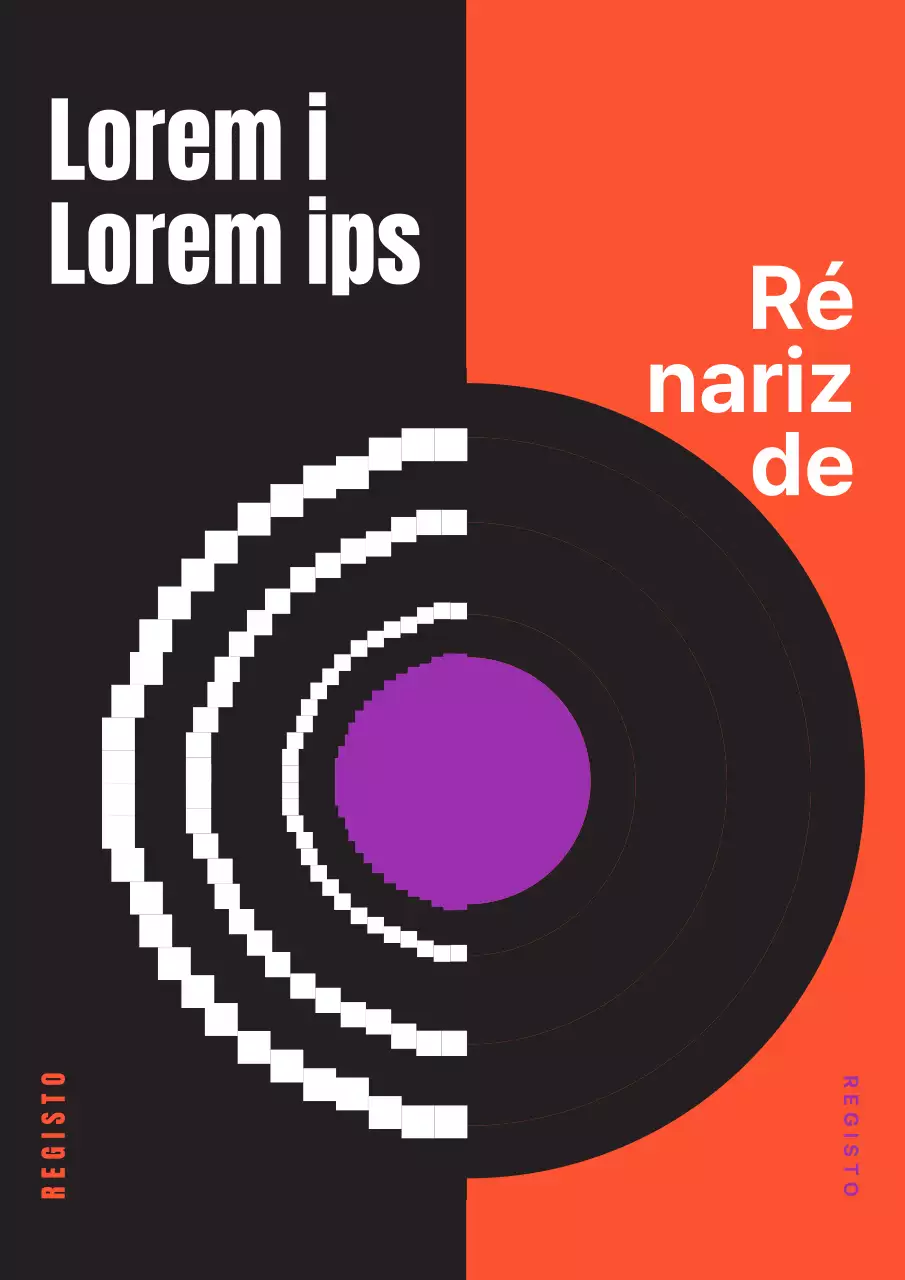 Um evento musical com discos retro e toques de cor