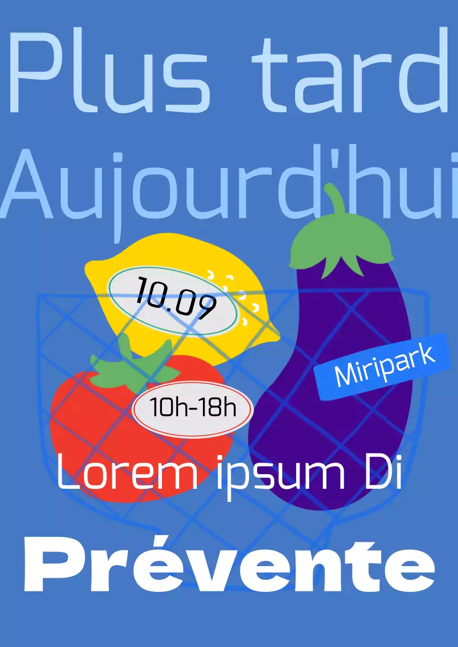 Promouvoir les bonnes affaires de produits bleus