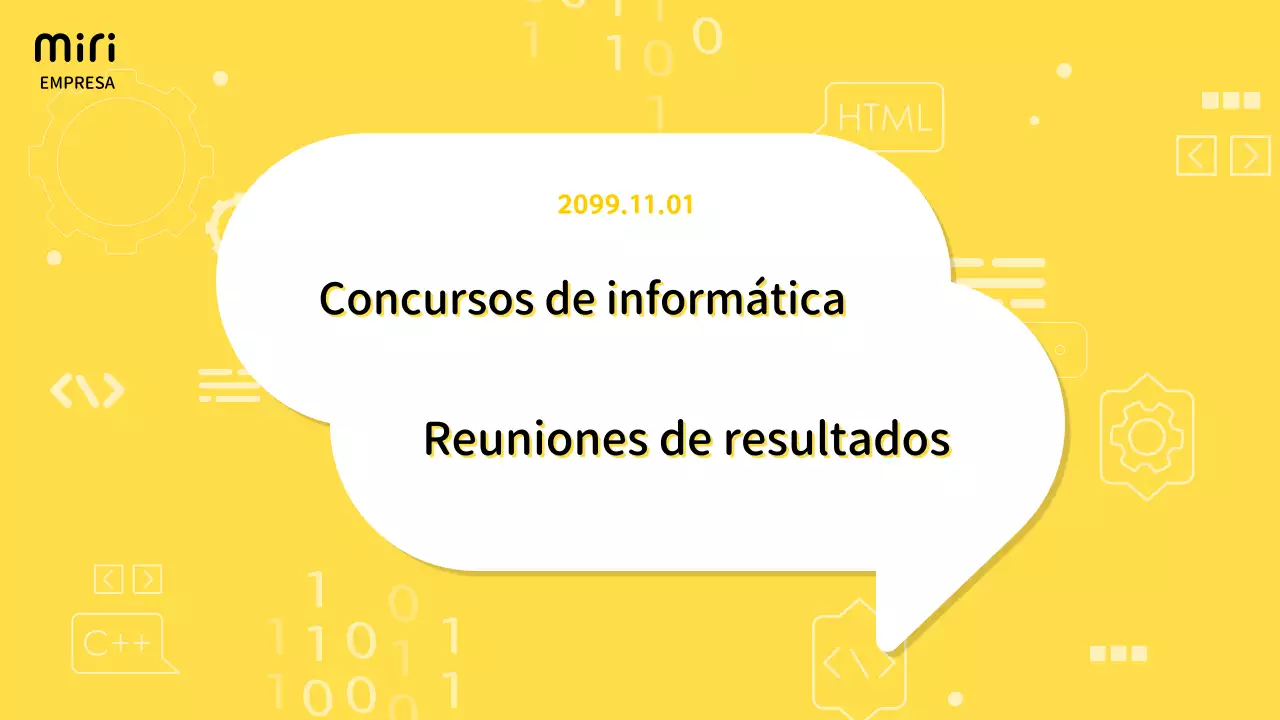 Informe simple del Cuadro de Mando de TI con fondo amarillo