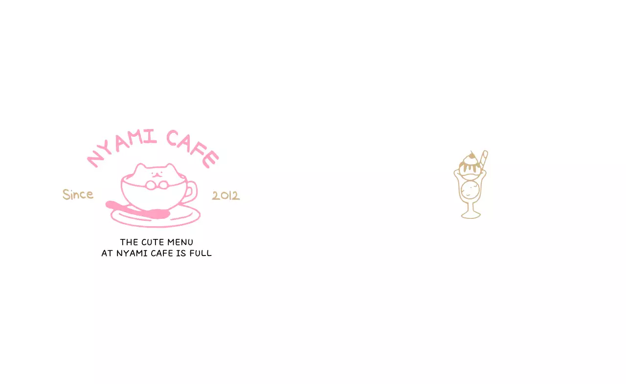 알록달록 귀여운 디저트 카페 일러스트 메뉴 모음