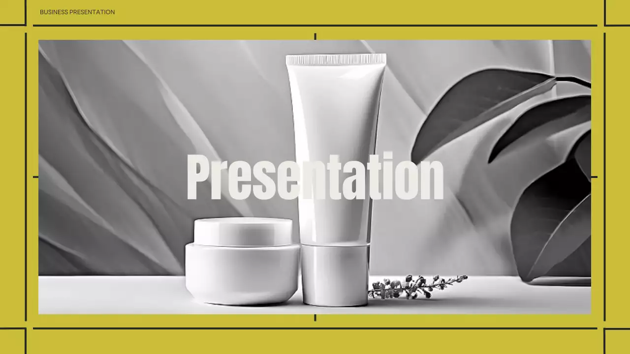 검정과 연두색의 모던한 비즈니스 제안서