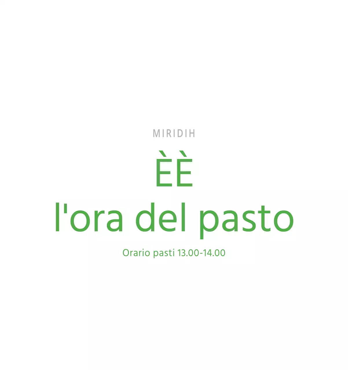 Simpatico calendario da tavolo illustrato verde a tema famiglia