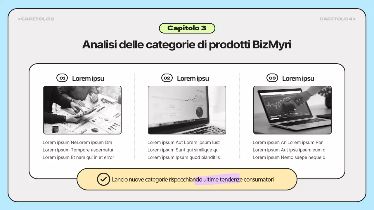 Rapporti di ricerca di mercato semplici e colorati come l'arcobaleno