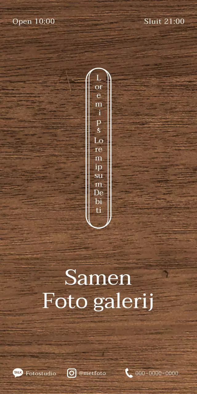 Emotioneel fotostudio-ontwerp met witte, afgeronde rechthoekige lijnen