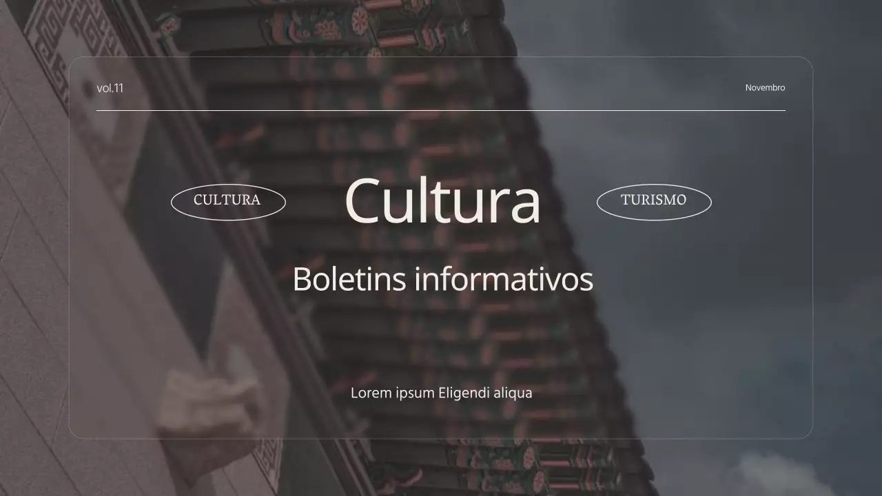 Um guia informativo clássico do turismo cultural em bege e caqui