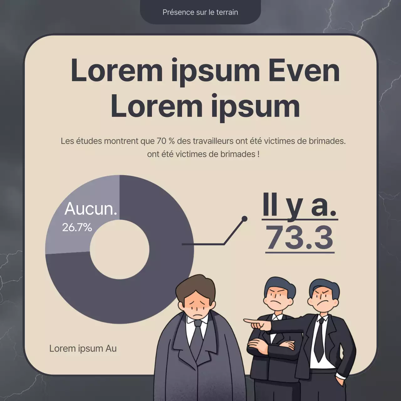Un guide pour dénoncer le harcèlement au travail en marine et gris vintage