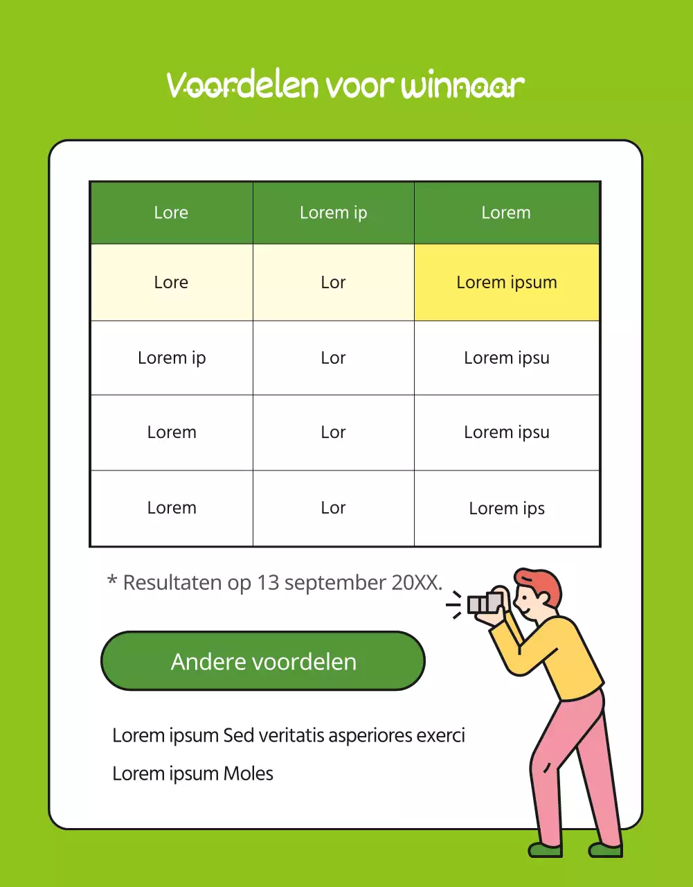 Groen Natuurlijk Vlakke Illustratiestijl Natuur Milieu Liefde Fotowedstrijd