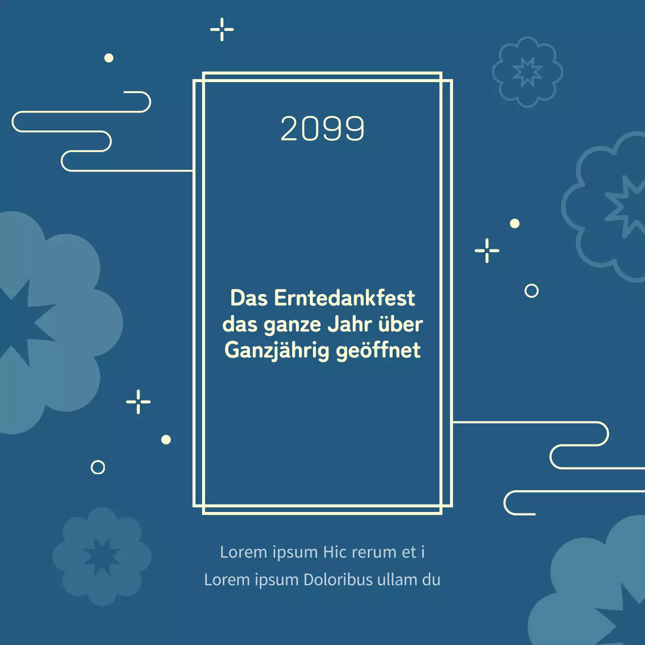 Chuseok-Ankündigung in traditionellem Muster mit Chartreuse-Akzenten