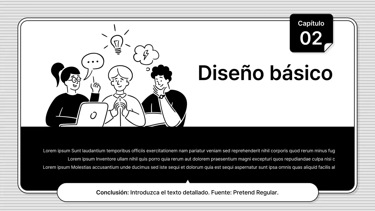 Blanco y negro, fácil de editar, estilo básico de ilustración empresarial