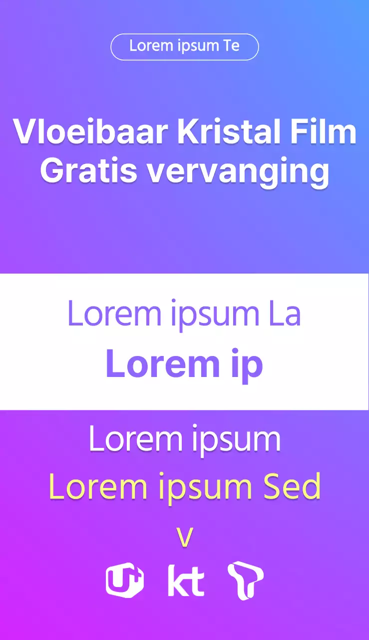 Een eenvoudig reclamebord met kleurrijke tekst en illustratie met fotologo voor een winkel met mobiele telefoons.