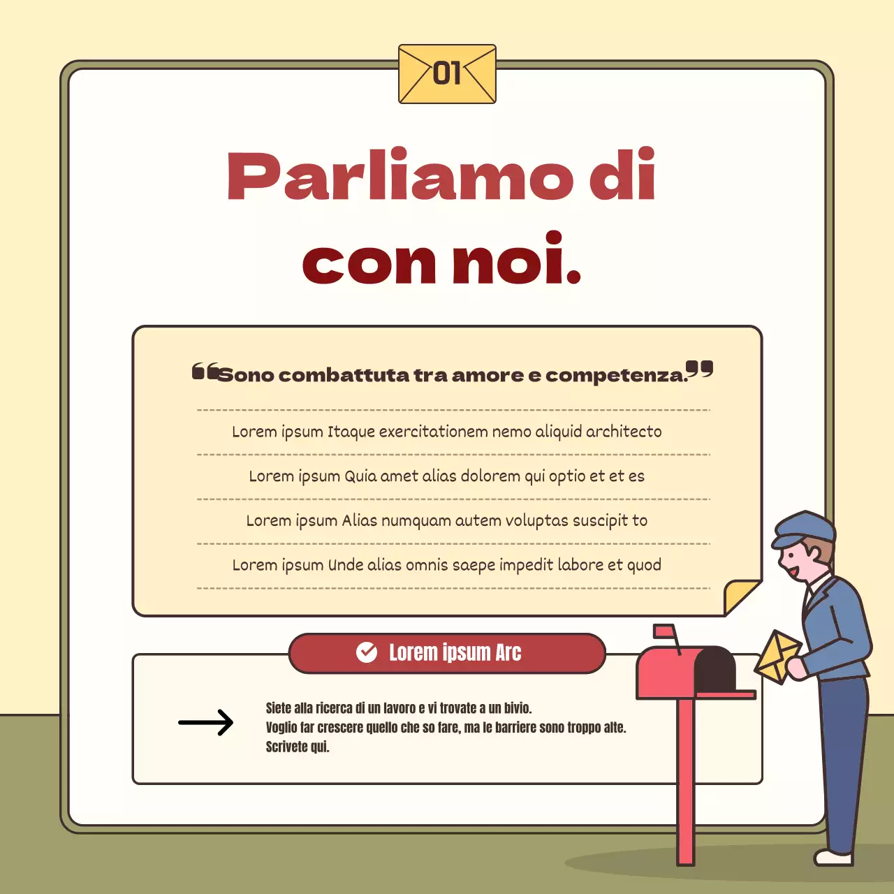 Un semplice post di consulenza sul disagio giallo e kaki
