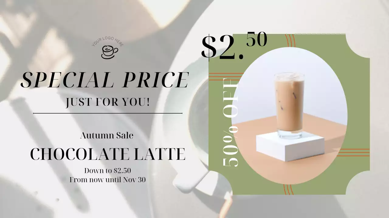 Green and Orange Elegant Shop advertising Planner