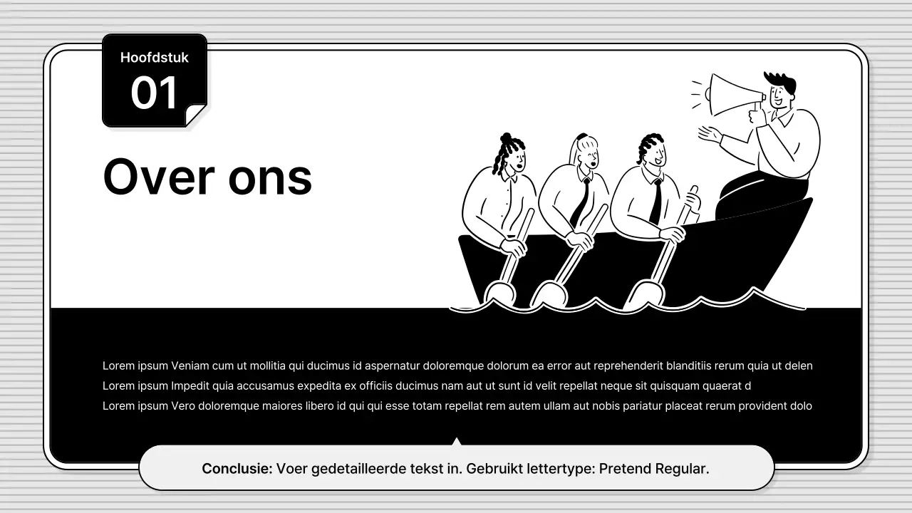 Zwart-wit, eenvoudig te bewerken, zakelijke basisillustratiestijl