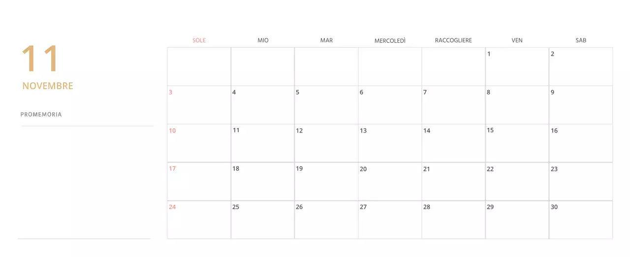 Simpatico calendario da tavolo illustrato verde a tema famiglia