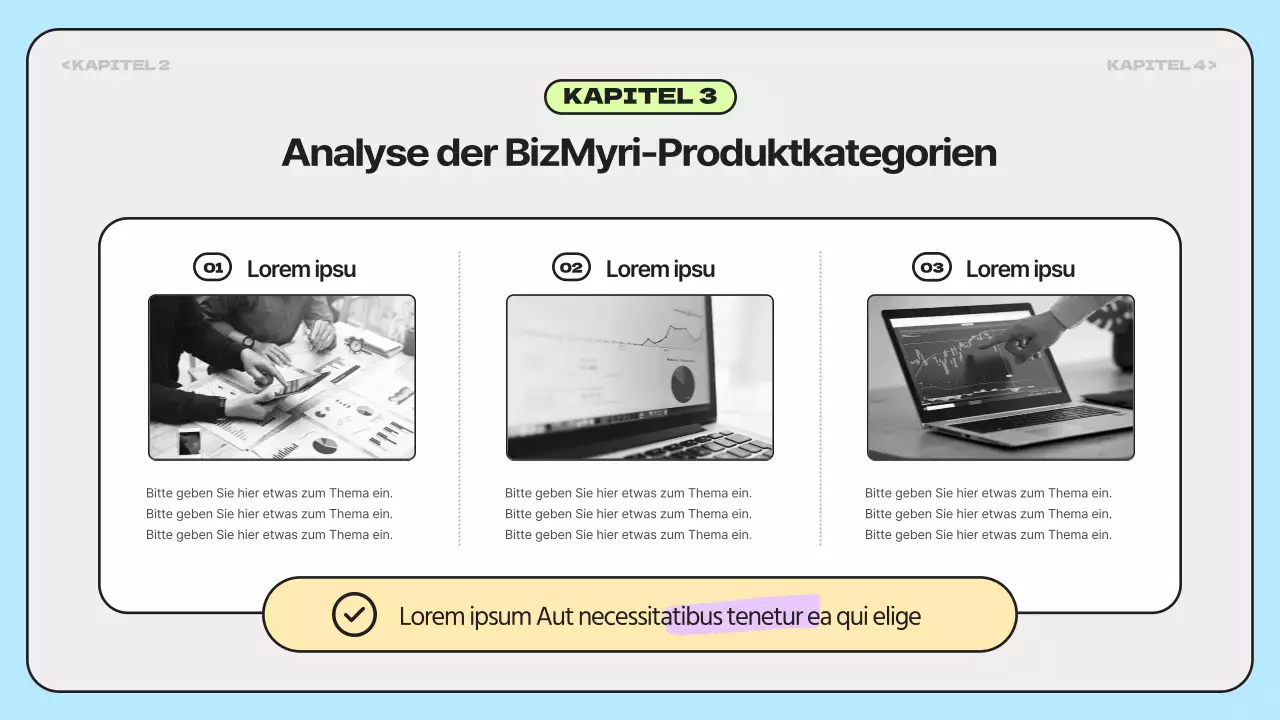 Einfache, regenbogenfarbige Marktforschungsberichte