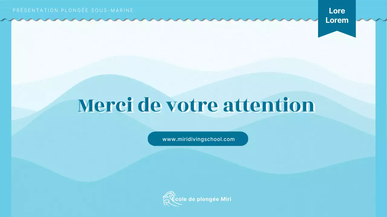 Introduction à la formation à la plongée sous-marine avec un concept d'illustration de l'océan bleu clair