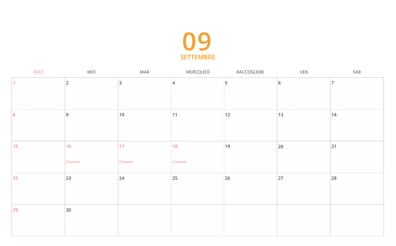 Simpatico calendario da tavolo illustrato verde a tema famiglia