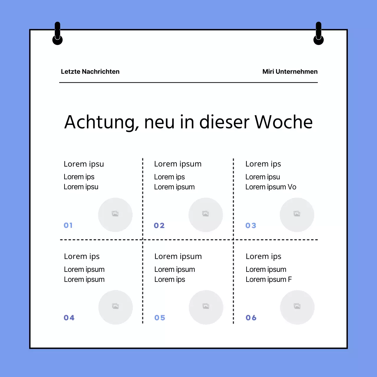 Blue's Simple Marketing Newsletter Bericht