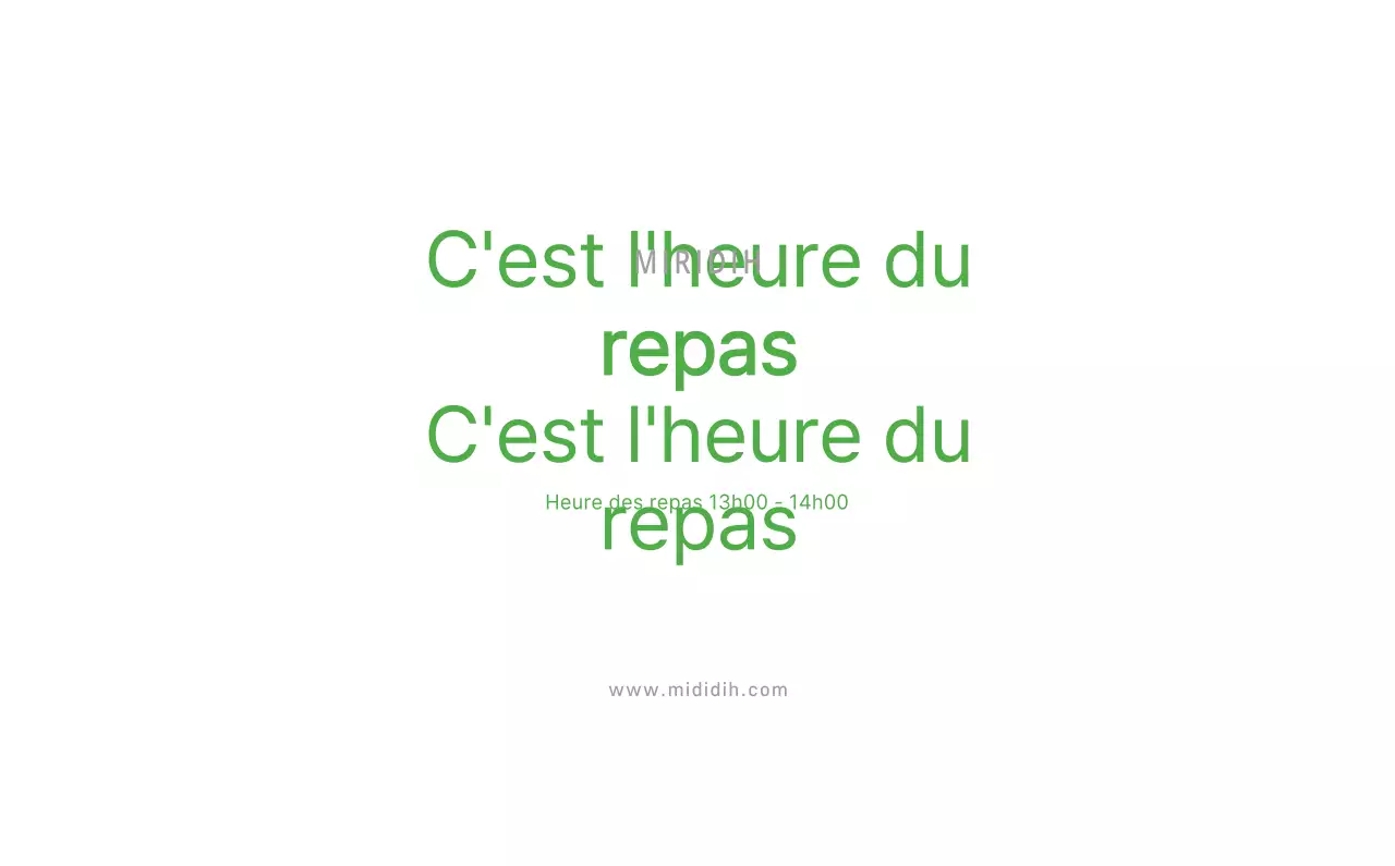 Calendrier de bureau illustré vert sur le thème de la famille
