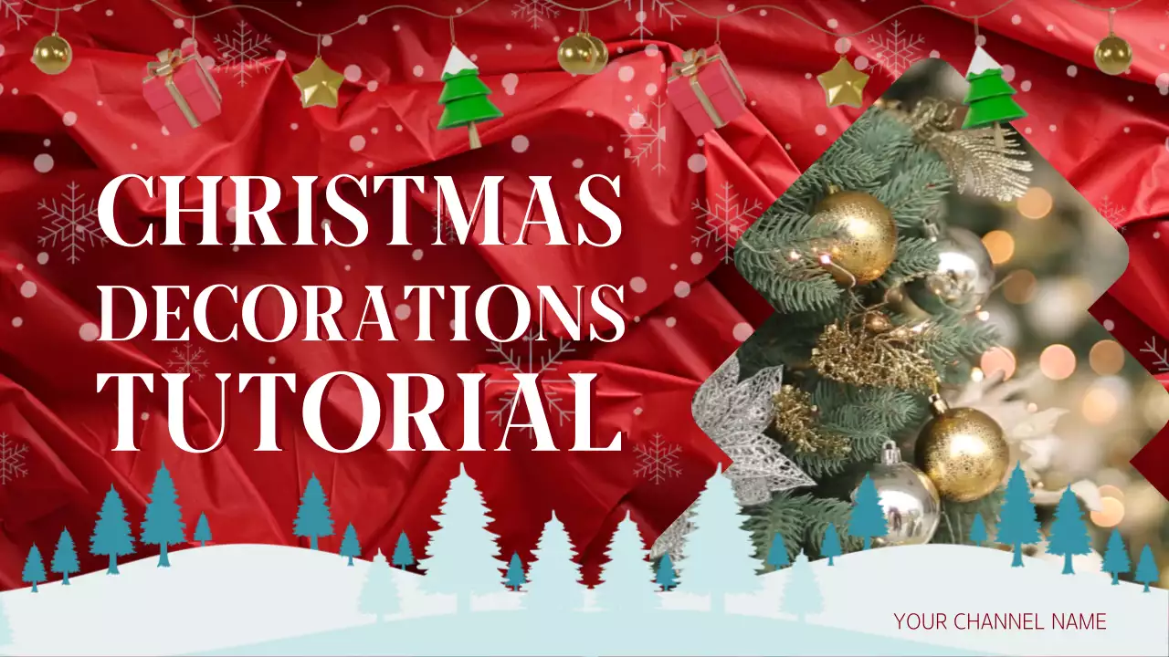 레드 클래식 크리스마스 장식 튜토리얼 소개