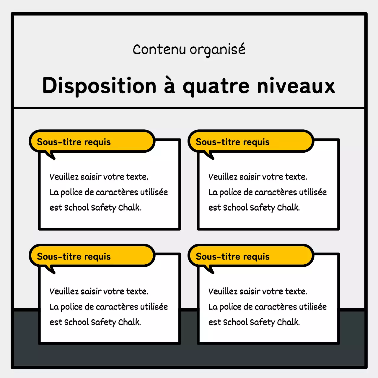 Illustration simple et mignonne avec des accents bleus, rouges et jaunes