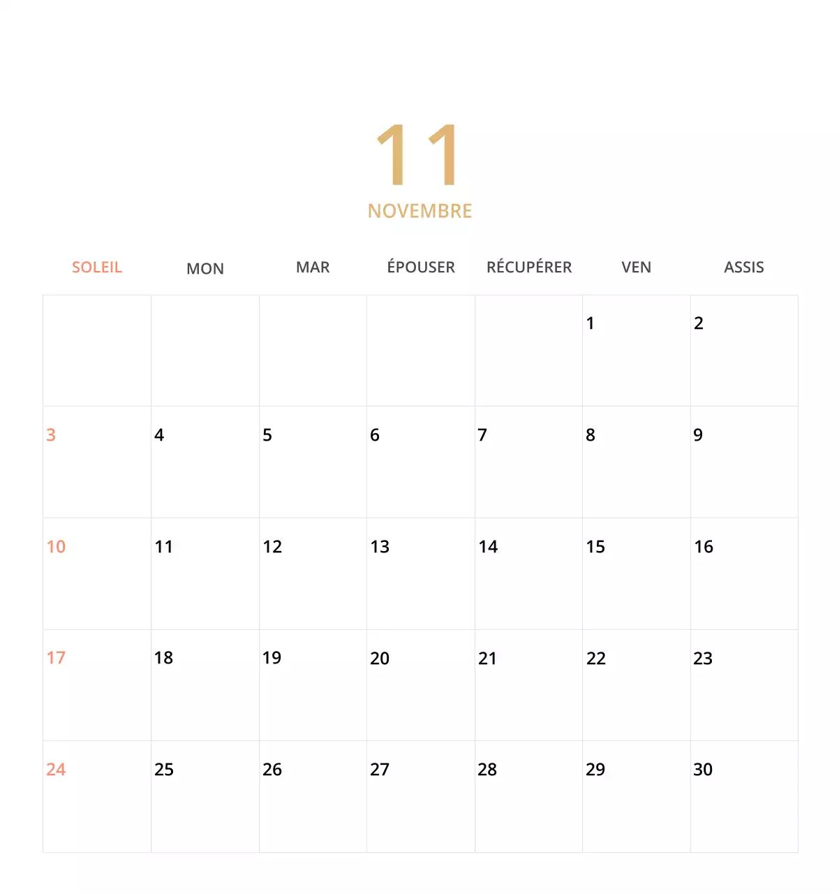 Calendrier de bureau illustré vert sur le thème de la famille