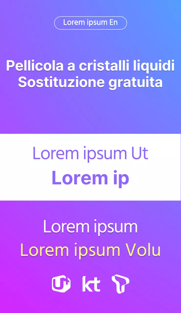 Un semplice cartellone pubblicitario con testo colorato e illustrazione del logo fotografico per un negozio di telefonia mobile.