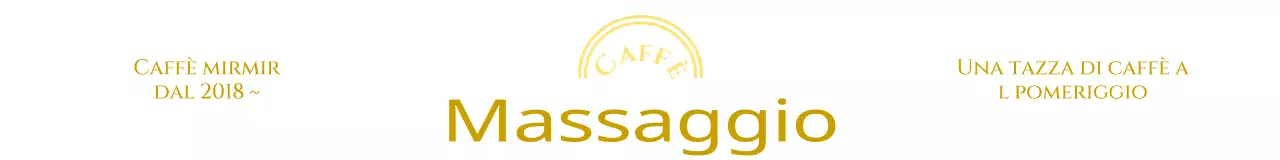 Logo del caffè emozionale con linee
