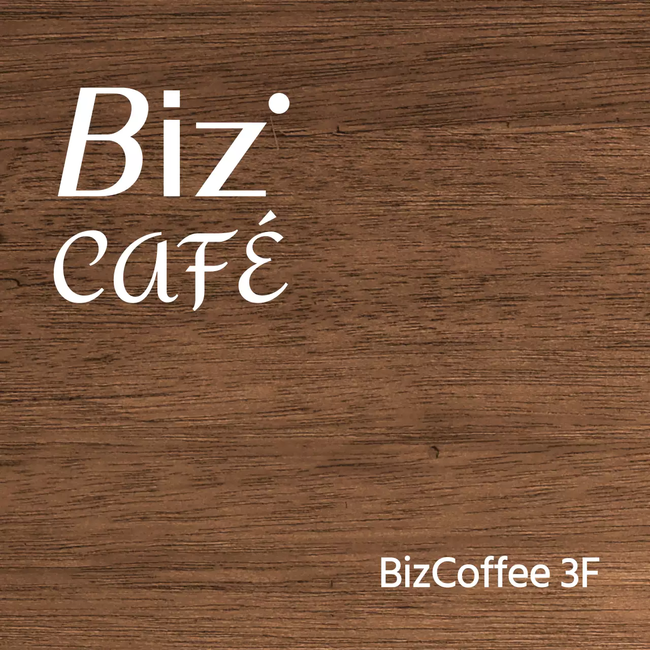 Uma placa de madeira simples para café com contas, com texto relacionado com o café e formas ilustradas