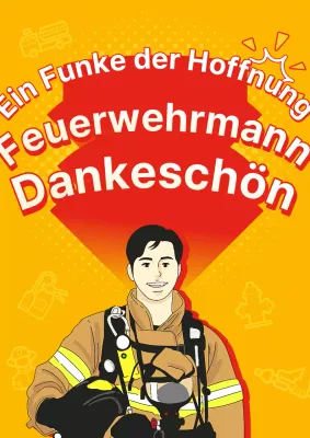 Werben Sie für kitschige Feuerwehr-Dankeschöns in Orange und Rot