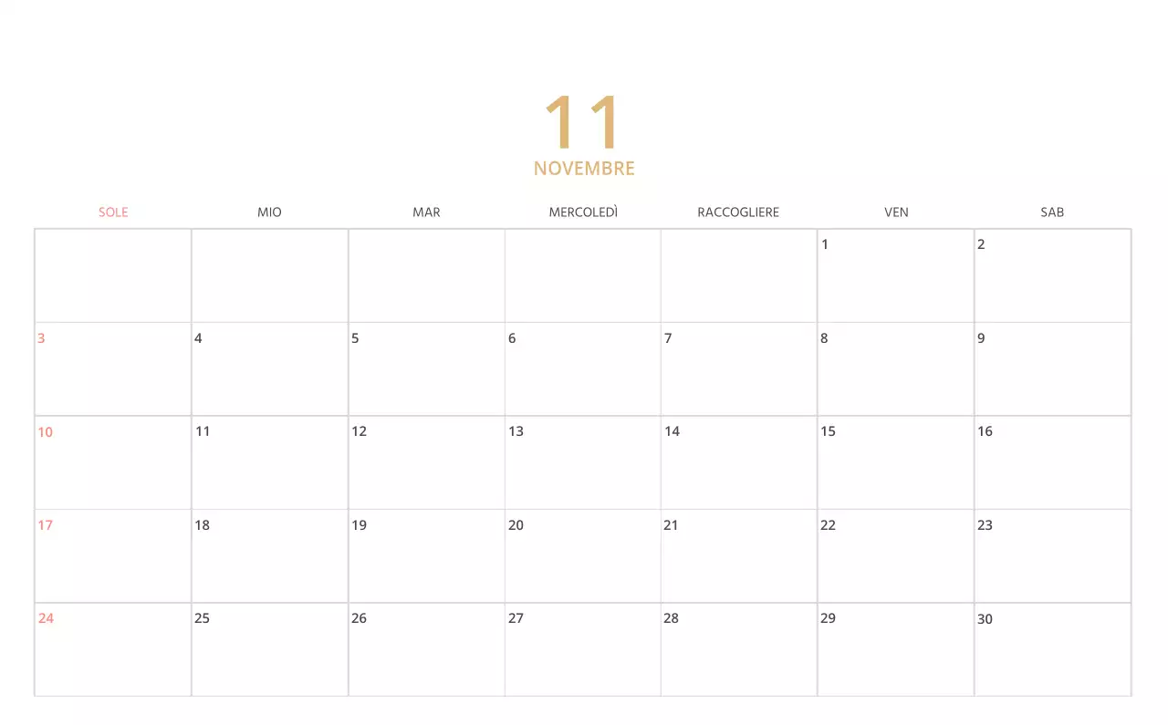 Simpatico calendario da tavolo illustrato verde a tema famiglia