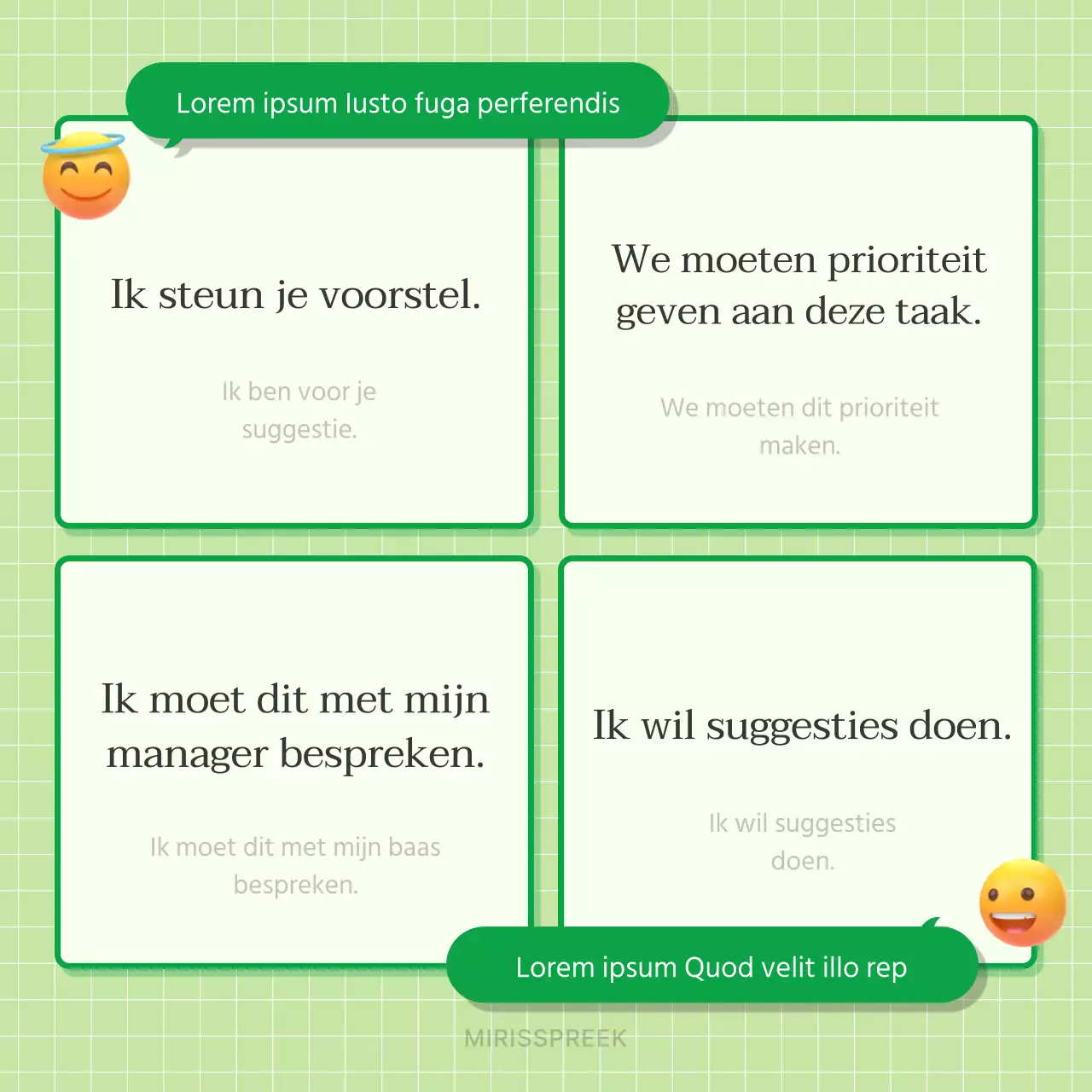 Modern zakelijk Engels in het groen