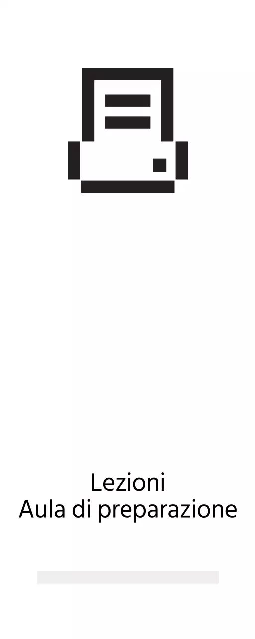 Segnaletica semplice con icone dall'aspetto digitale e testo segnaposto