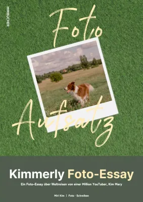 Grünes modernes Fotoessay-Cover