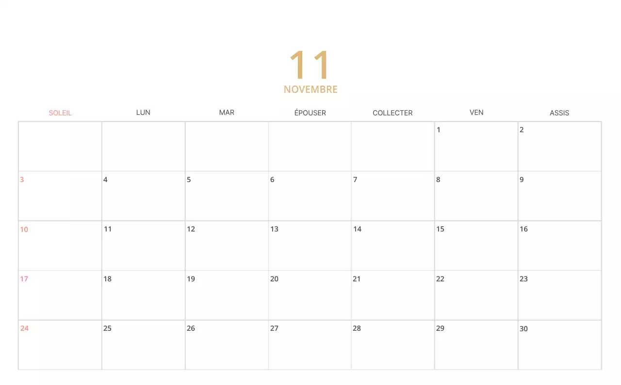 Calendrier de bureau illustré vert sur le thème de la famille