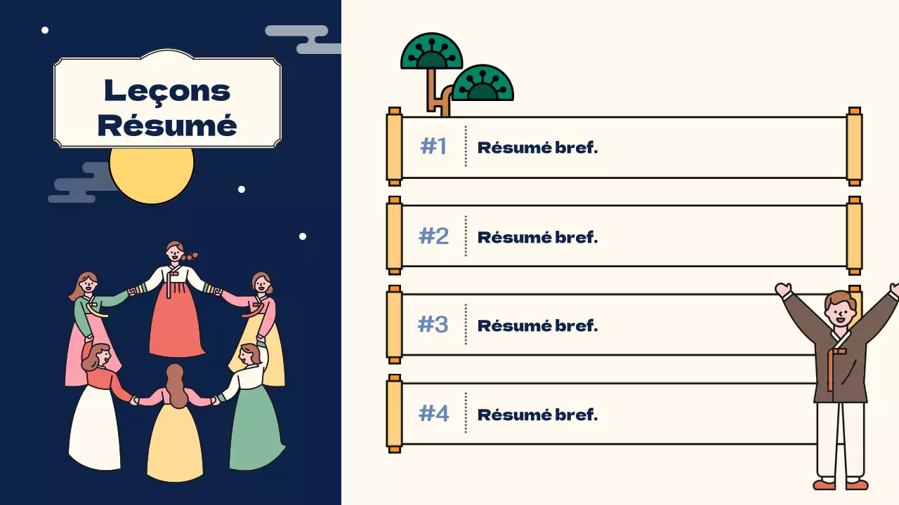 Présentation du concept de l'ambiance colorée et mignonne de l'illustration Obon