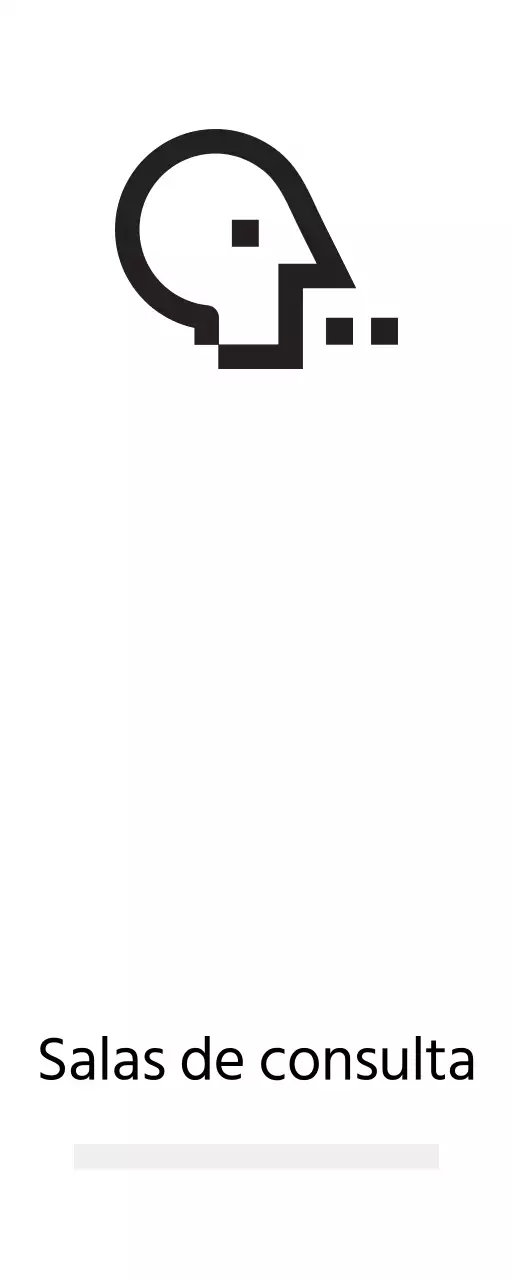 Señalización sencilla con iconos de aspecto digital y texto de reserva