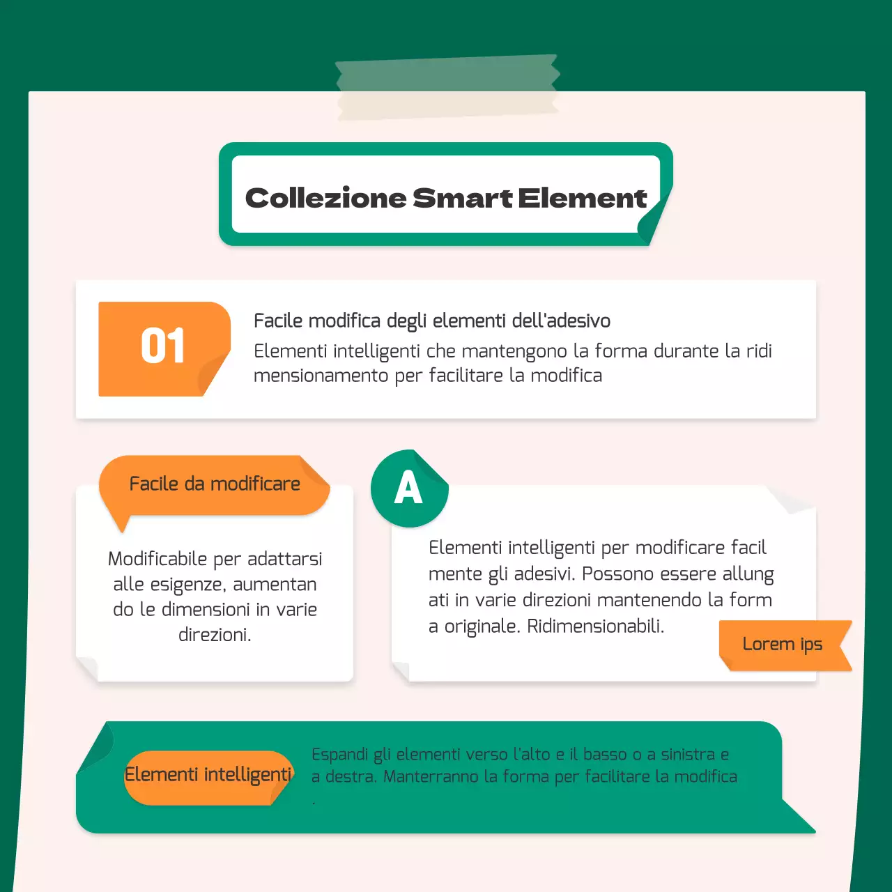 Un simpatico concetto di adesivo arancione e verde per l'ambiente CardNews