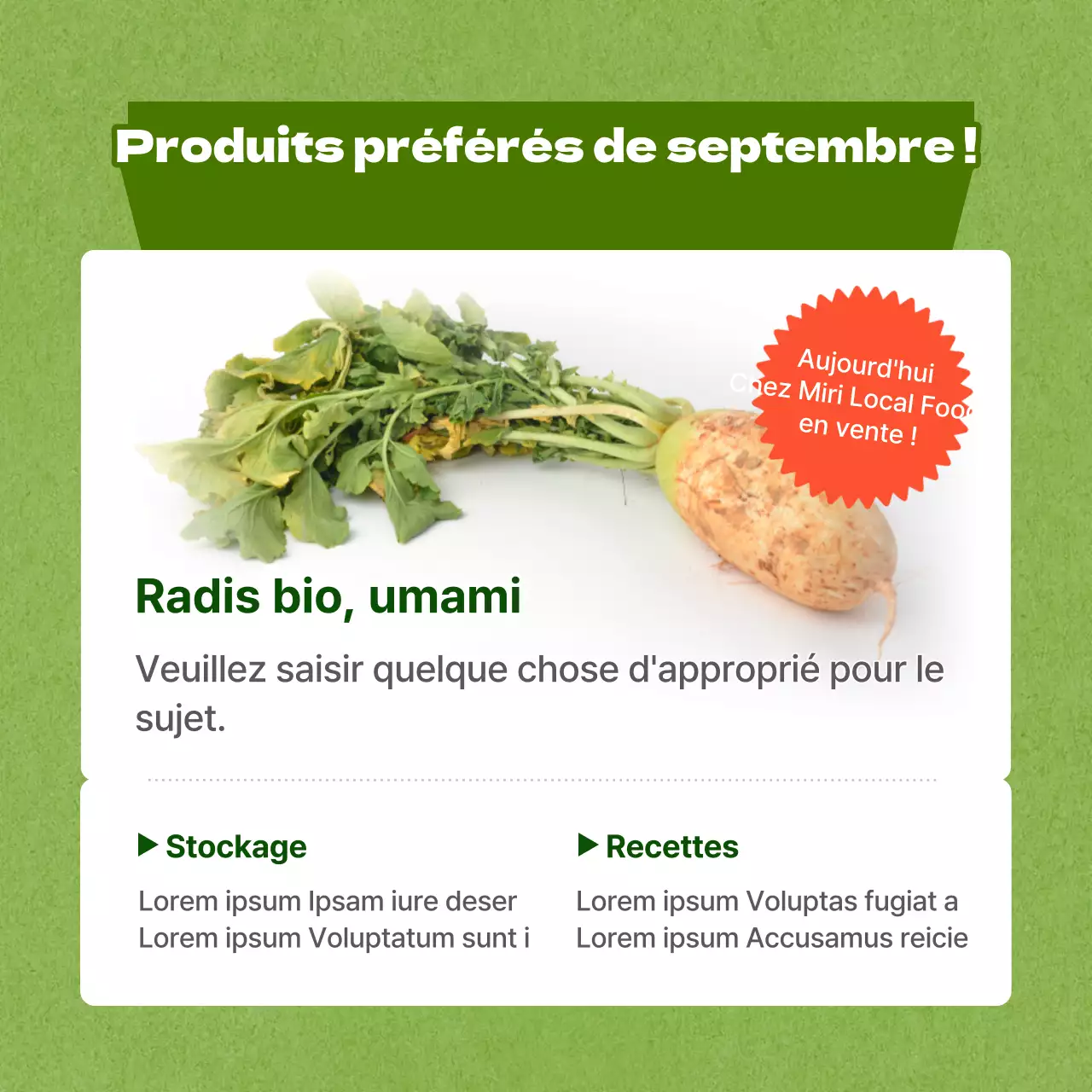 Flyer vert citron discount event