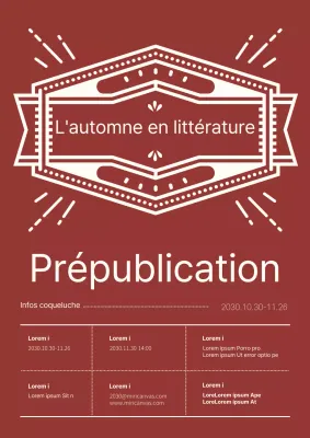 Un événement autour de la grue blanche avec un concept rétro automnal en bordeaux et blanc