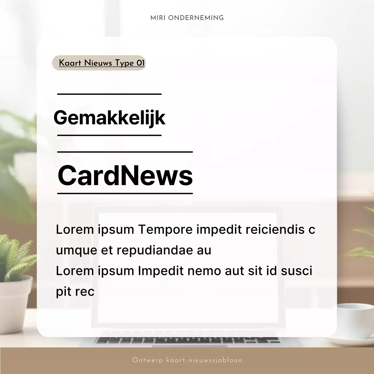 Eenvoudig groen en wit fotolijstje voorstel