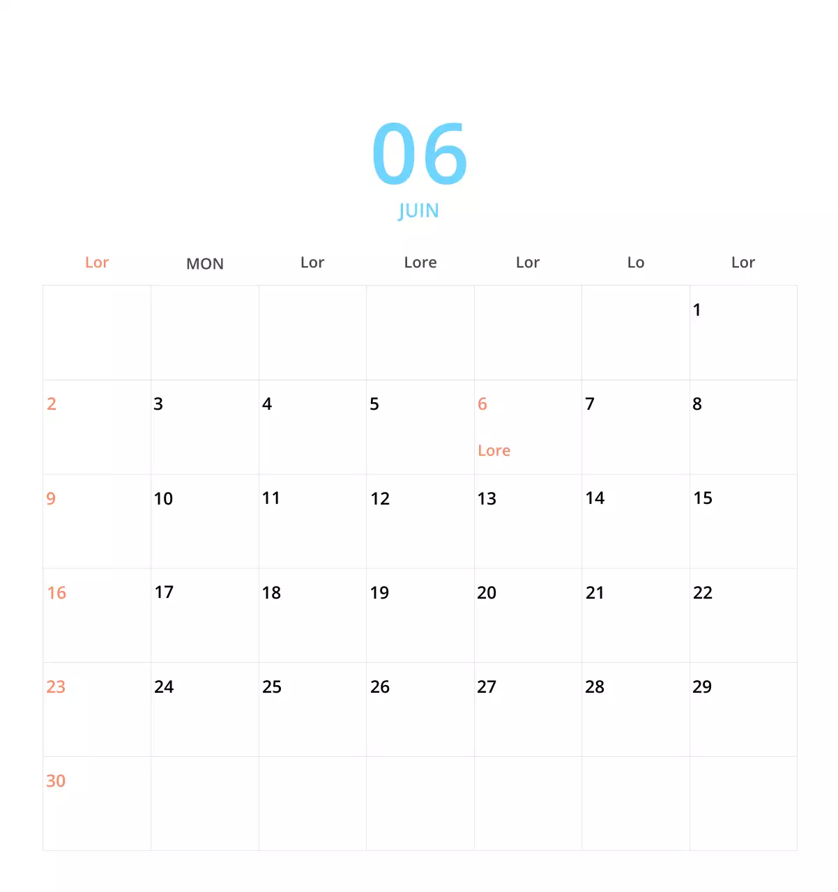 Calendrier de bureau illustré vert sur le thème de la famille
