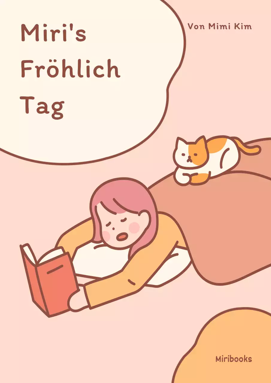 Einfaches orange-braunes Instagram-Buchcover