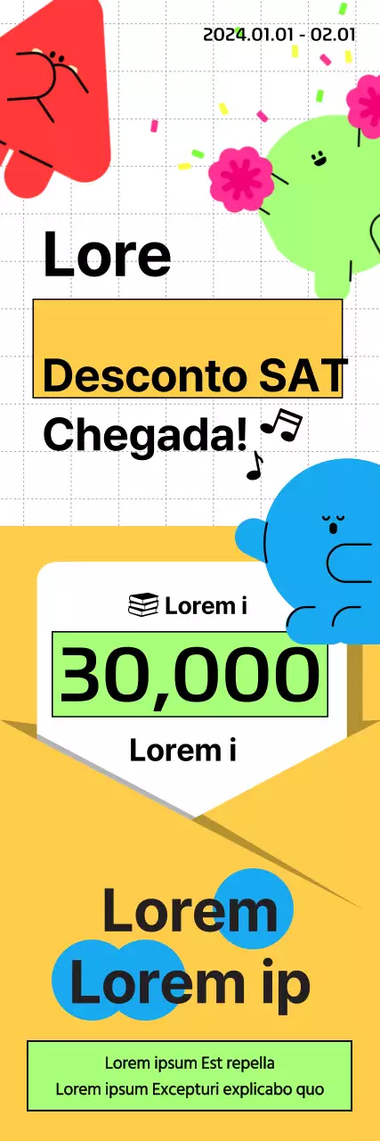Venda de SATs na livraria com um toque alegre