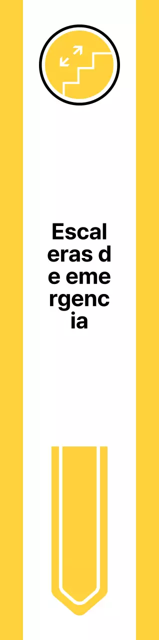 Para orientarse con sencillos pictogramas amarillos y verdes
