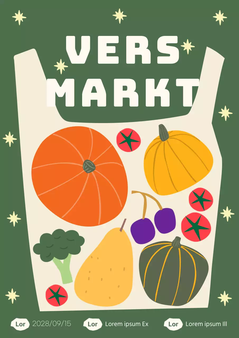 Illustratie van een winkelwagentje met een groene achtergrond om landbouwproducten te promoten